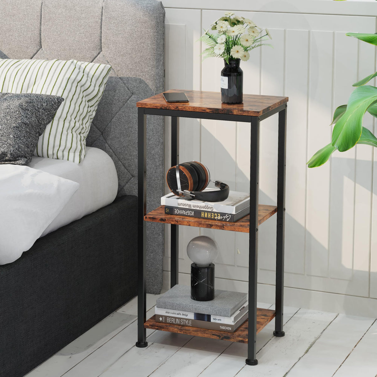 3 Tier End Table with Storage Shelves R439