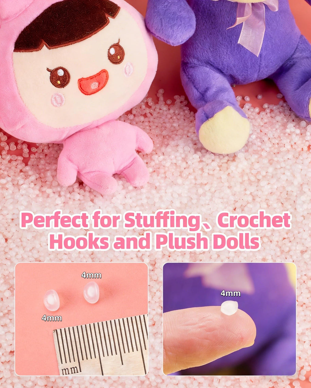 2 lb Poly Pellets Weighted Stuffing Beads D90884