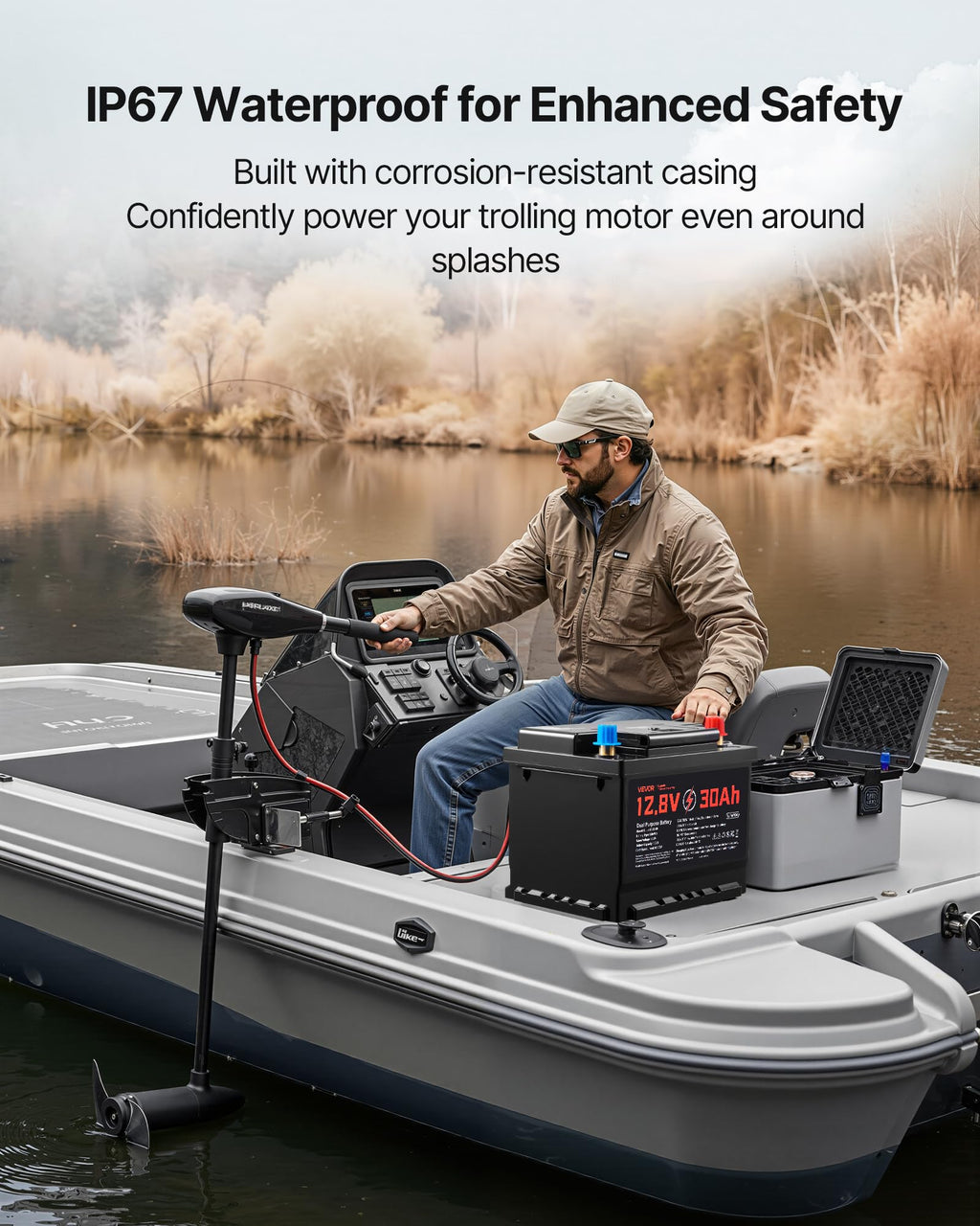 12V 30Ah LiFePO4 Dual Purpose Battery V90255