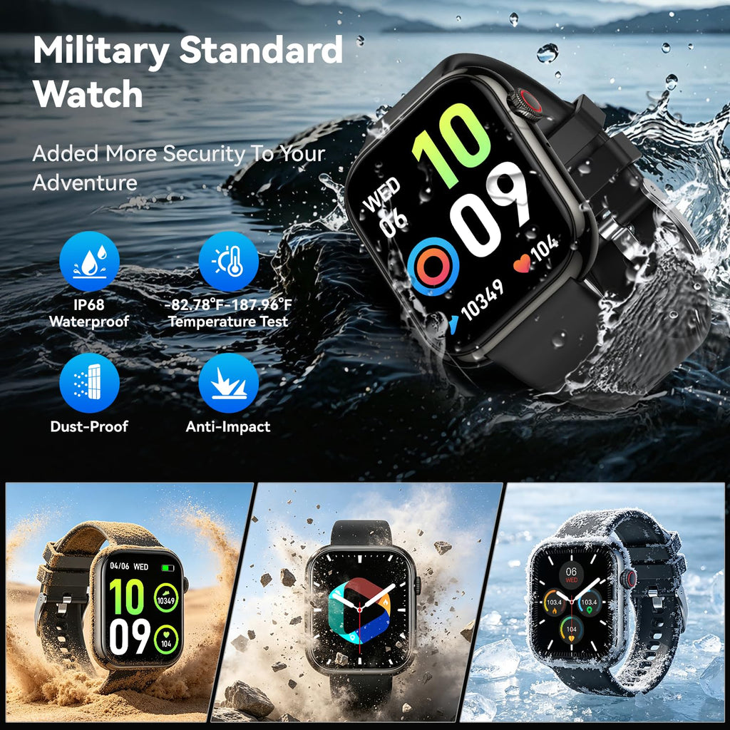 1.85" HD Touchscreen IP68 Waterproof Smart Watch S806