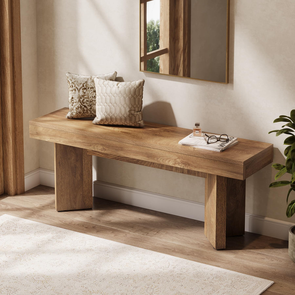 47" Wooden Bench O908479