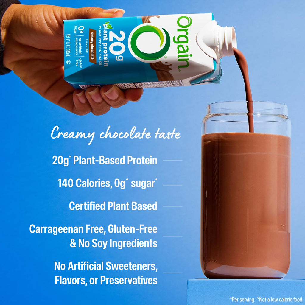 Chocolate 20g Vegan Protein Shake 11 oz 12pk X743884