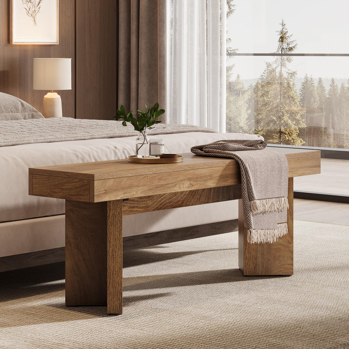 47" Wooden Bench O908479