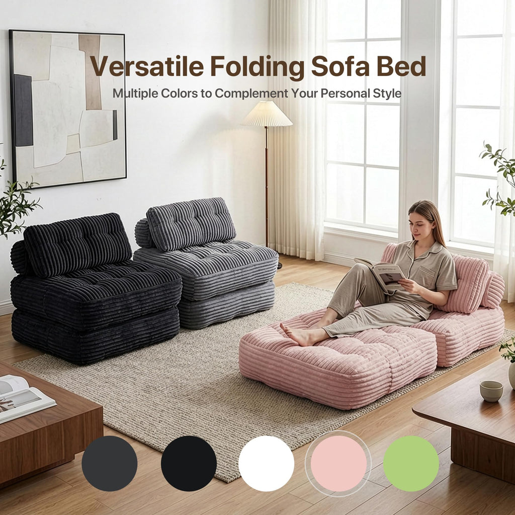 Pink Folding Sofa Bed A875390