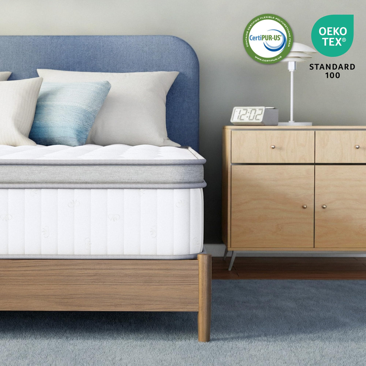 Full Size 10 Inch Hybrid Pocket Spring Mattress I100403