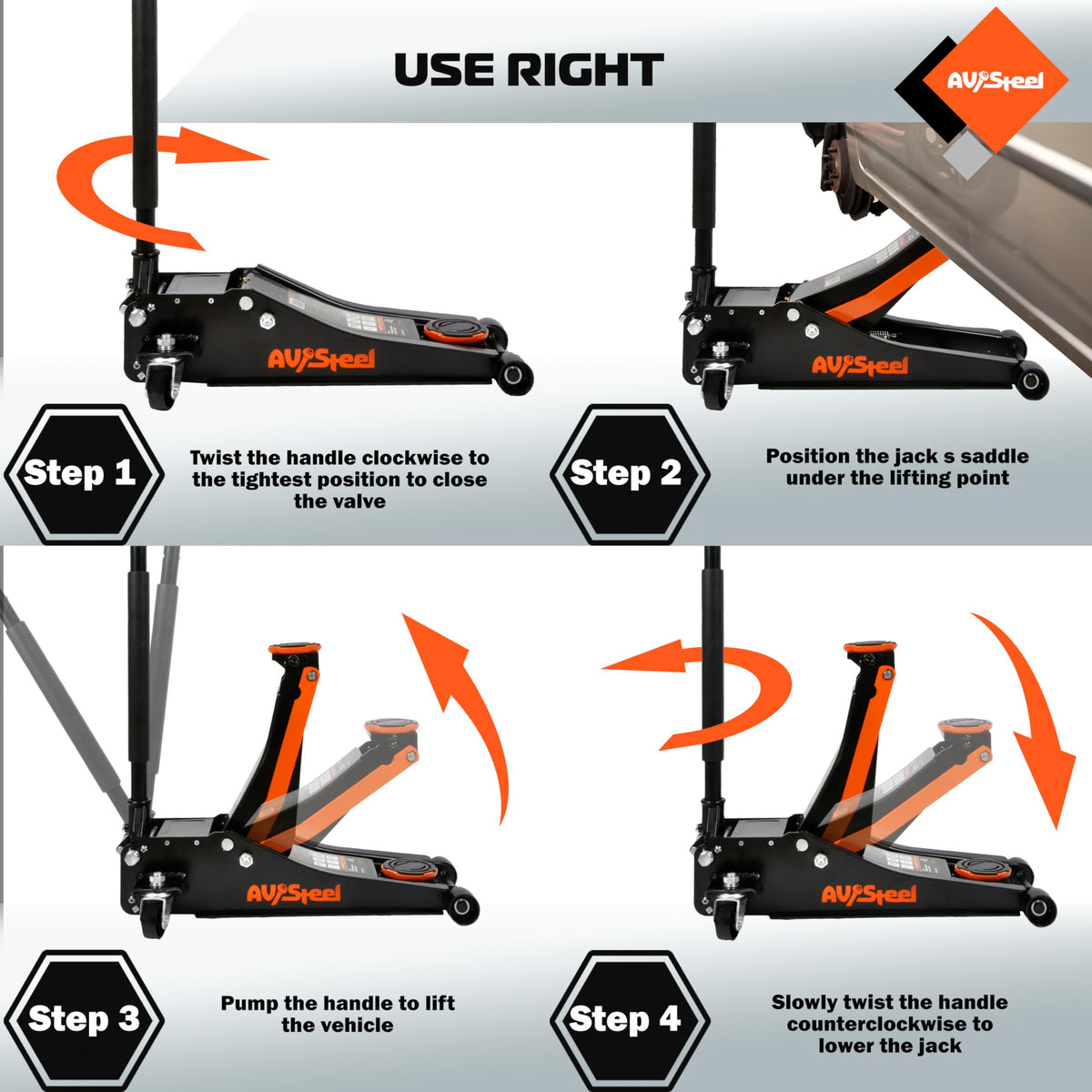 3 Ton Low Profile Hydraulic Floor Jack L72119