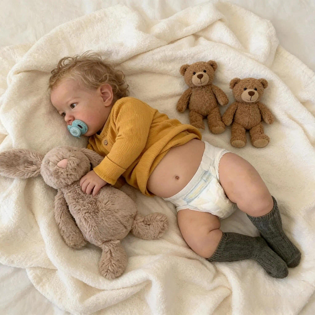 20 inch Vinyl Reborn Baby Doll with Hair F533905