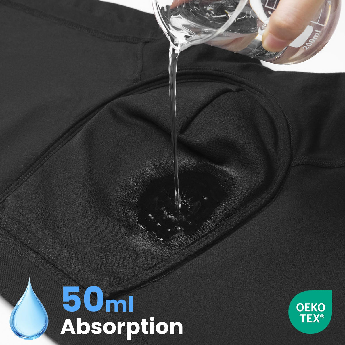Mens Washable Incontinence Underwear 50ml Absorbent 4XL O399571