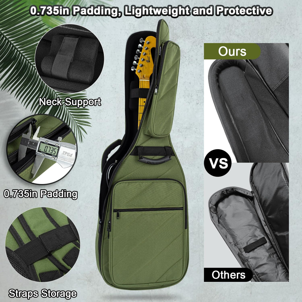 Electric Guitar Bag with 3 Pockets G770