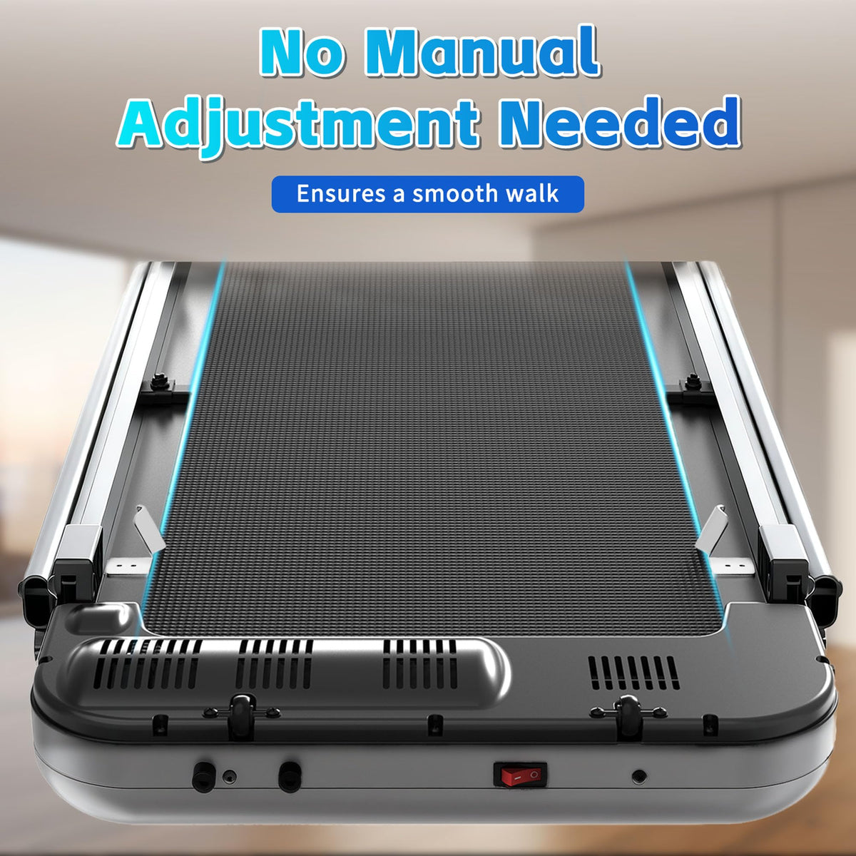 3 in 1 Compact Under Desk Treadmill with Handle Bar F6322