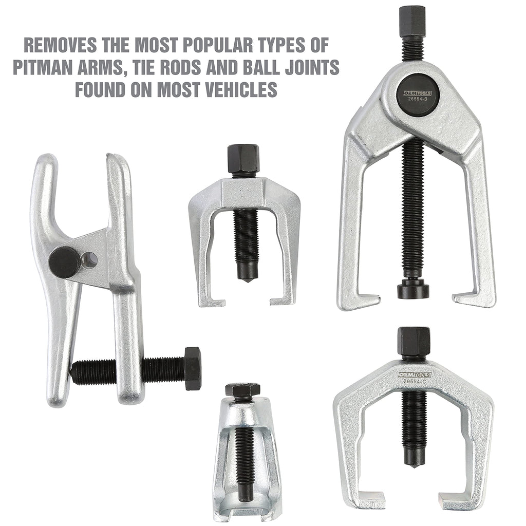 5-Pc Pitman Arm Puller & Ball Joint Separator with Case I8621