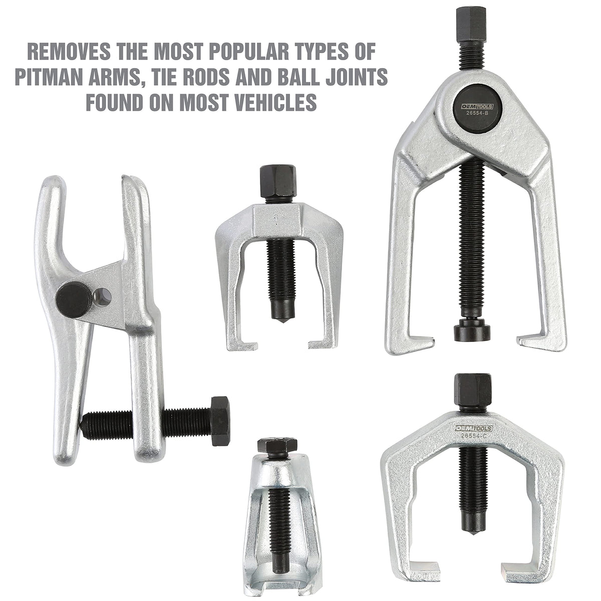 5-Pc Pitman Arm Puller & Ball Joint Separator with Case I8621