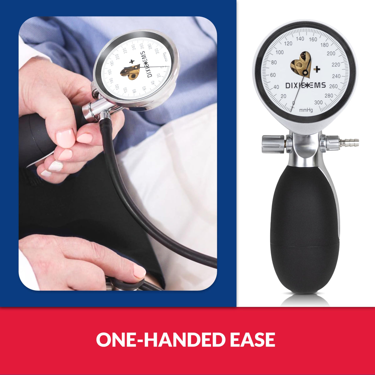 Black Aneroid Sphygmomanometer Blood Pressure Cuff A82026