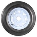 Trailer Tire Rim Assembly 5.30-12 Load B 4 Lug White T1116