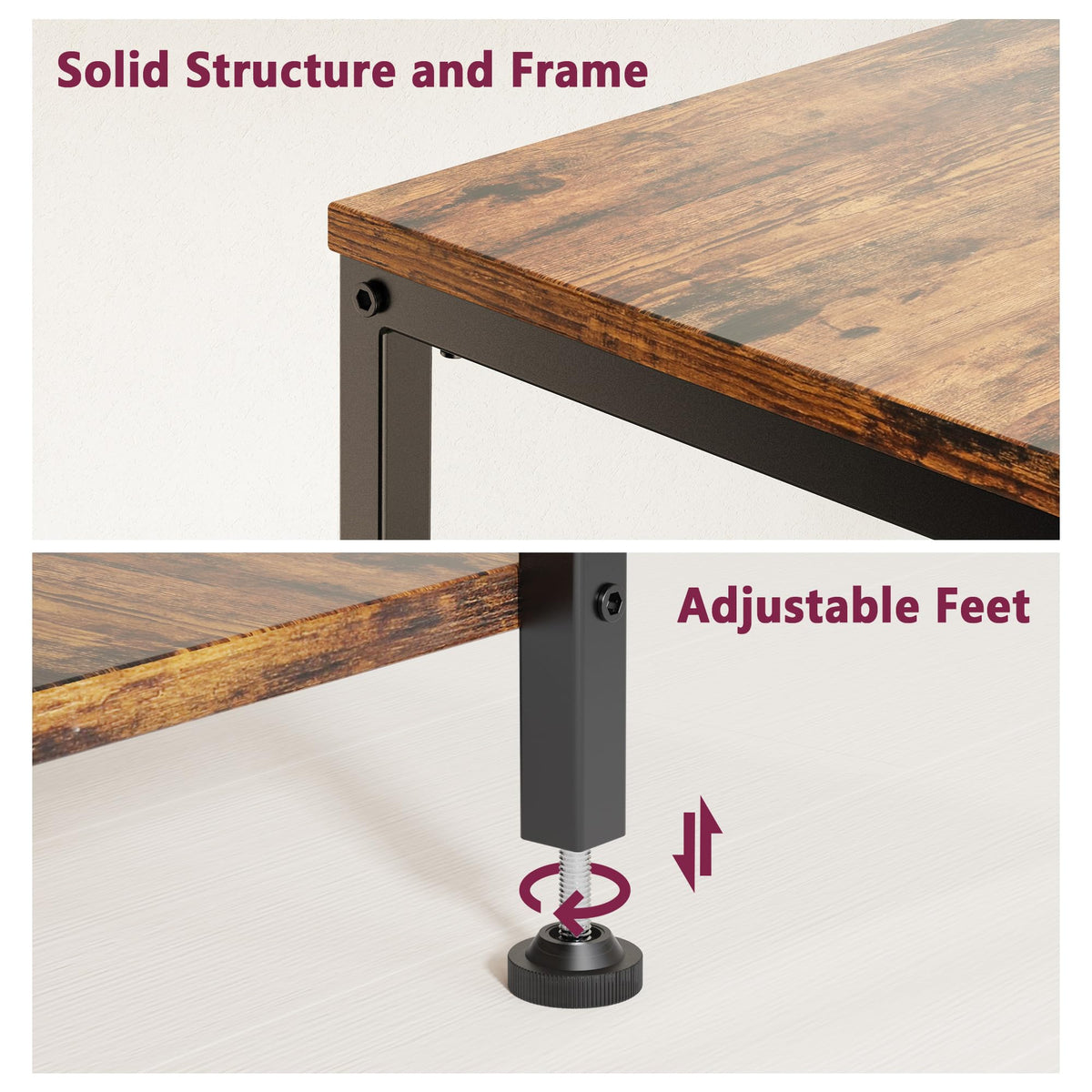 3 Tier End Table with Storage Shelves R439
