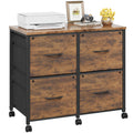 4 Drawer Mobile Lateral File Cabinet I2015
