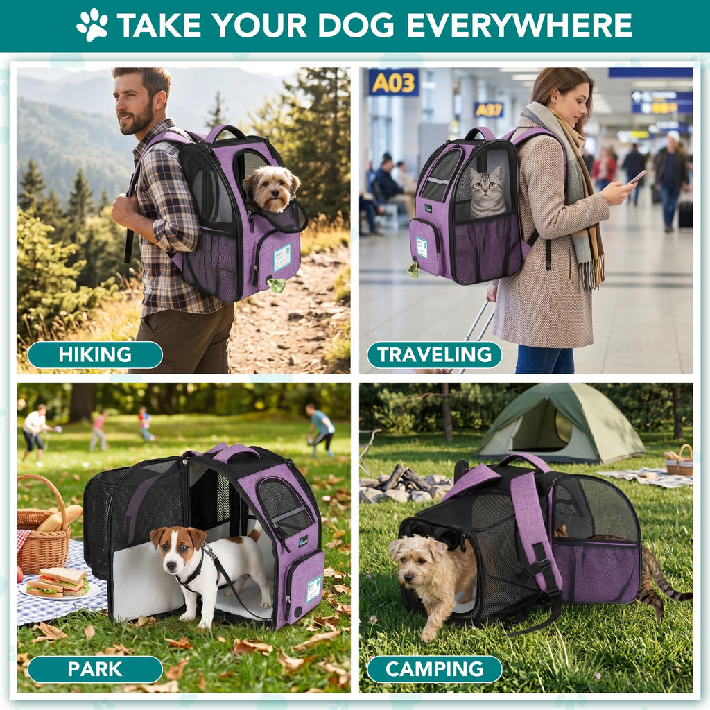 Expandable Dog Cat Backpack Carrier G7525