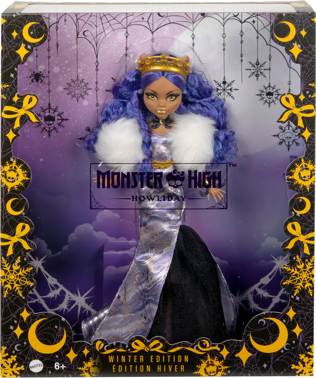 Winter Edition Doll in ICY Lavender Gown with Furry Boa & Accessories D448305