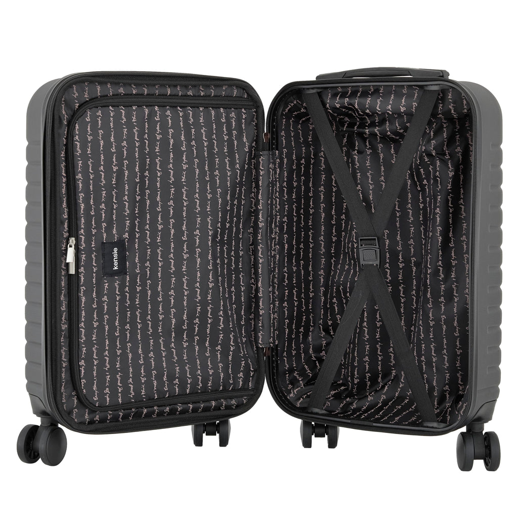 22" Hardside Carry-On Luggage, Black U5072