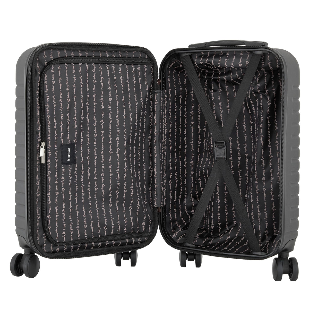 22" Hardside Carry-On Luggage, Black U5072