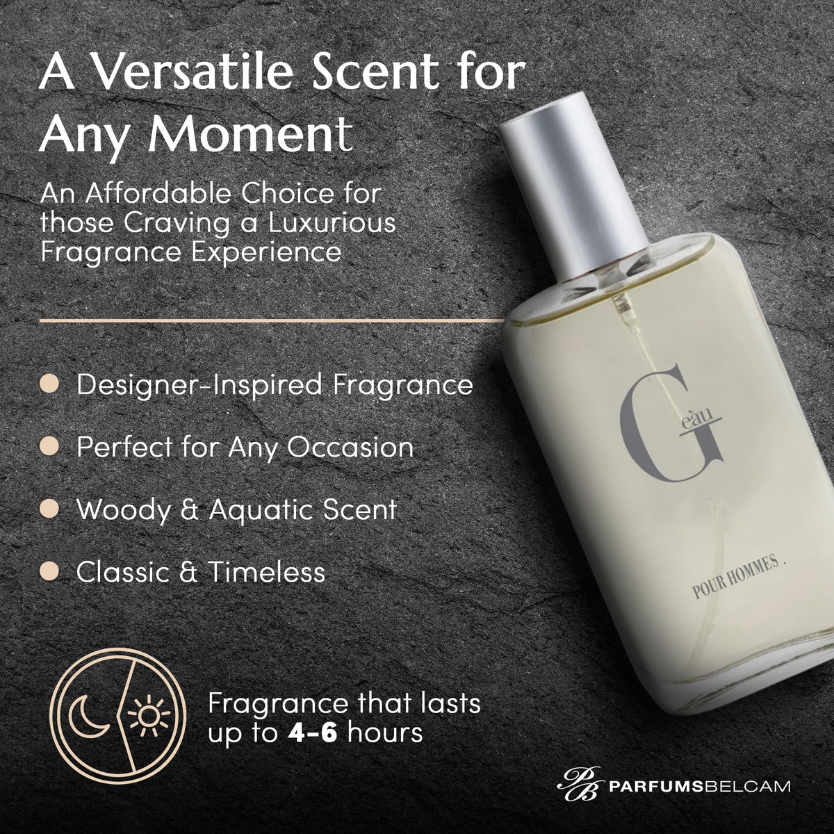Eau de Toilette Perfume Spray for Men 3.4 Fl Oz Woody Citrus K45389