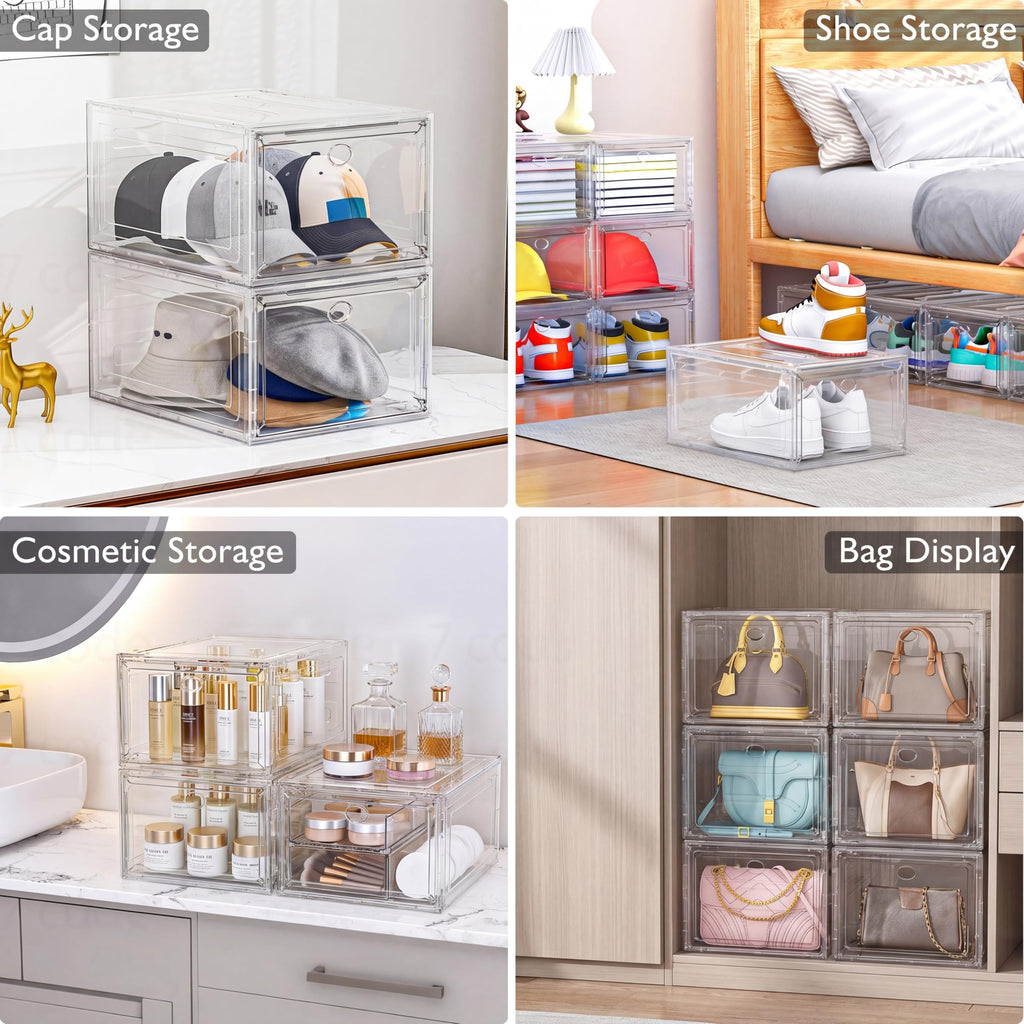 Clear Stackable Shoe Storage Box N918