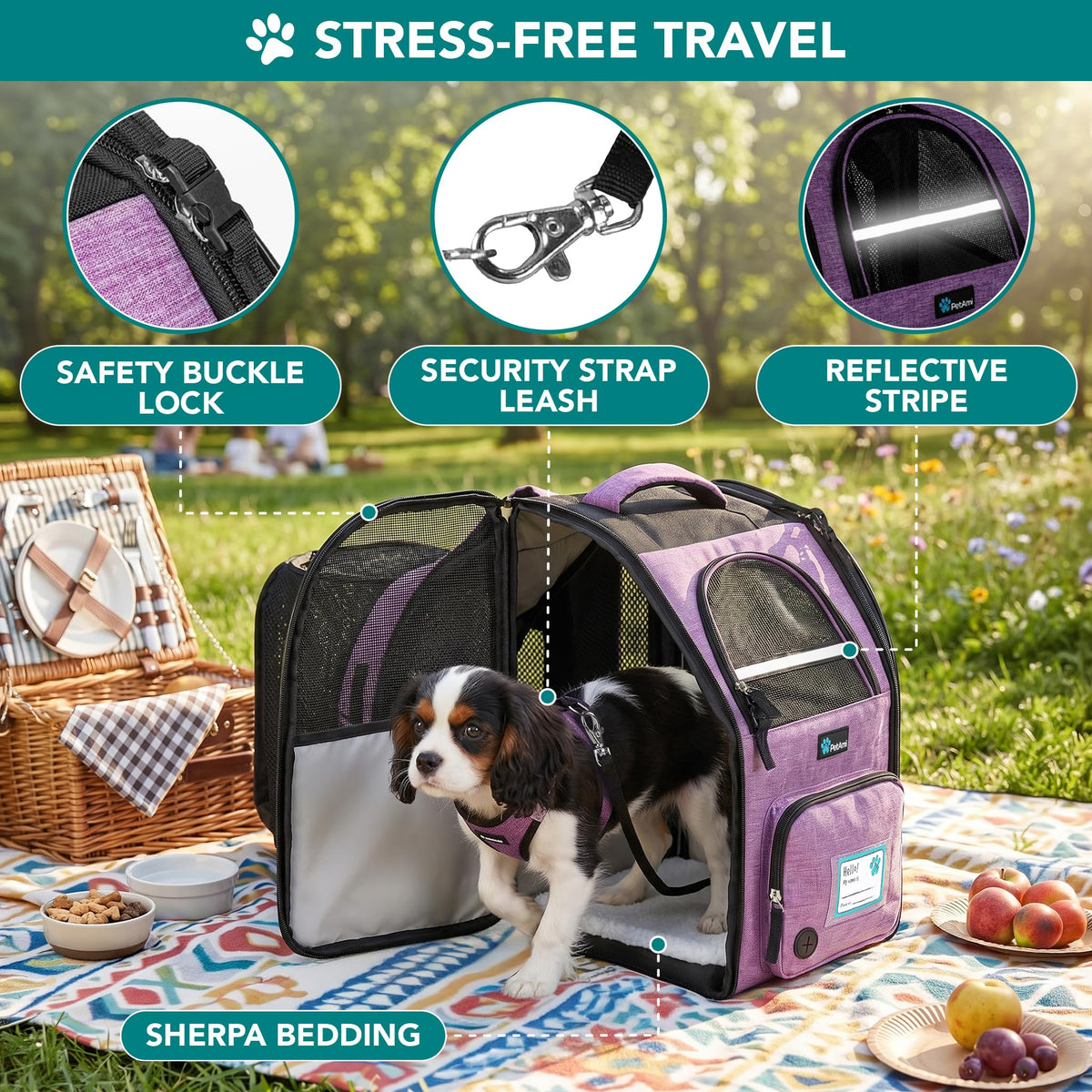 Expandable Dog Cat Backpack Carrier G7525