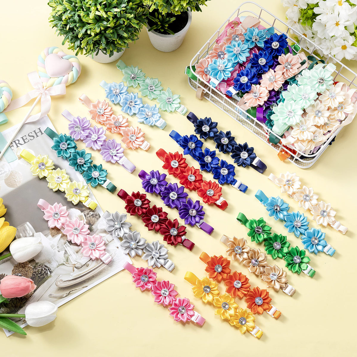 200 Pieces Adjustable Dog Bow Ties U552